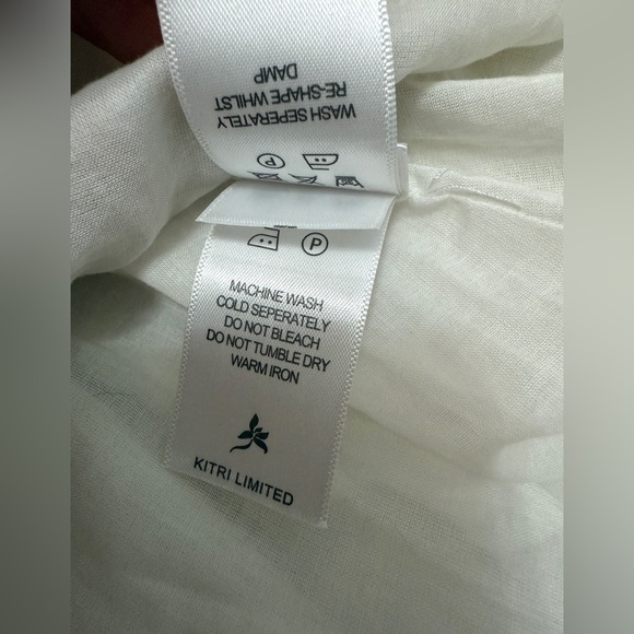 Kitri - Palm Springs Print - Tie Back Mini Dress - Pink Cadillac - US size 6 - Picture 11 of 15